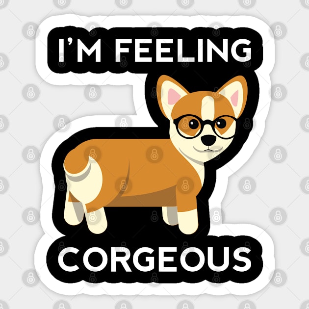 Funny Corgi Dog Dad Mom Life Lover Animal Rescue Doggy Corgious Women Sticker by Shirtsurf